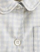 Lalaby Klassisk Mom PJ - Blue gingham