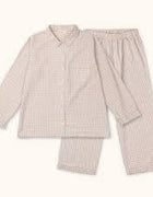 Lalaby Classic Mom PJ - Beige gingham