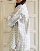 Lalaby Klassisk Mom PJ - Blue gingham