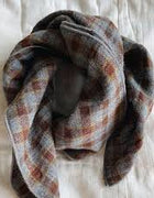 Lalaby Eddie scarf- Grey check