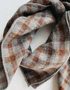 Lalaby Eddie scarf- Grey check
