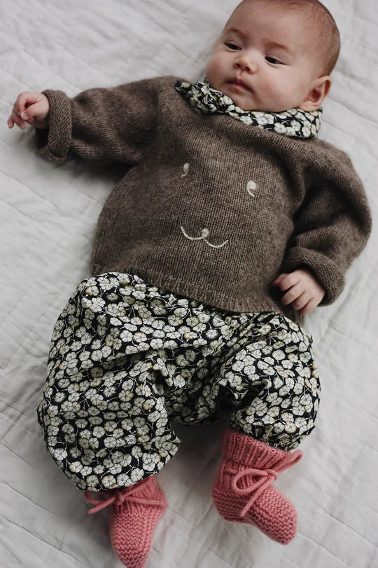 Lalaby Pixi pants ( baby) - snow flower