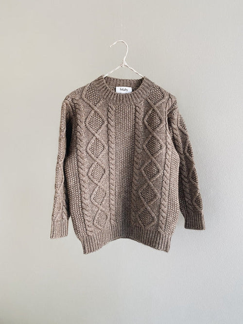 Lalaby Aran sweater millet (kids)