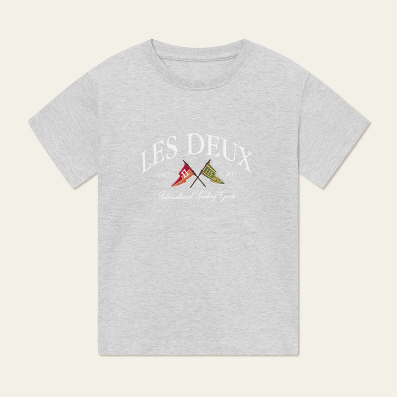 Les Deux Ivy league t-shirt - snow melange