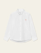 Les Deux Konrad contrast oxford skjorte - white/white