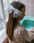 Lalaby big hair bow - birch blue