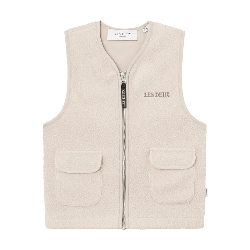 Les Deux Duncan Pile vest kids - Light Sand