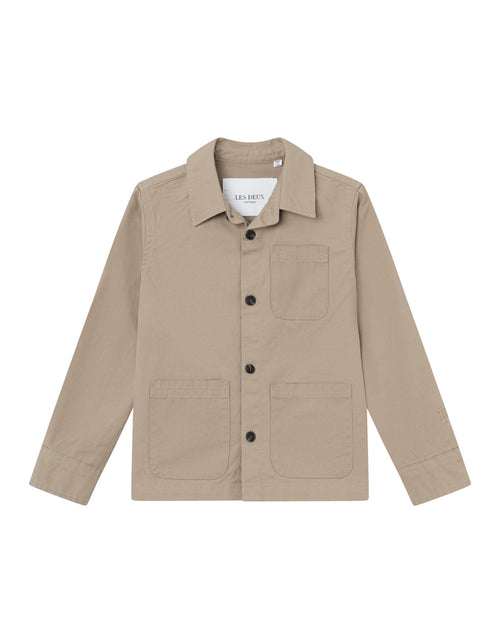 Les Deux Jason Twill Overshirt kids - Desert Taupe