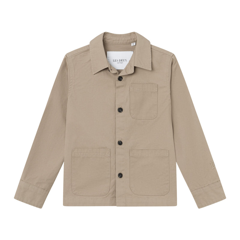 Les Deux Jason Twill Overshirt kids - Desert Taupe