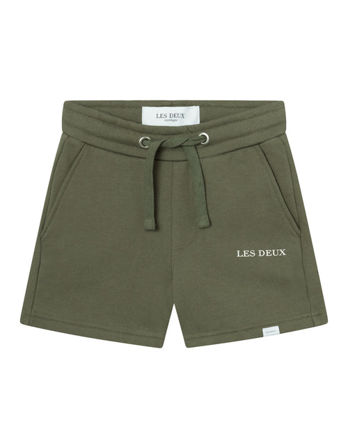 Les Deux Lens Sweatshorts Kids - Olive Night/Ivory