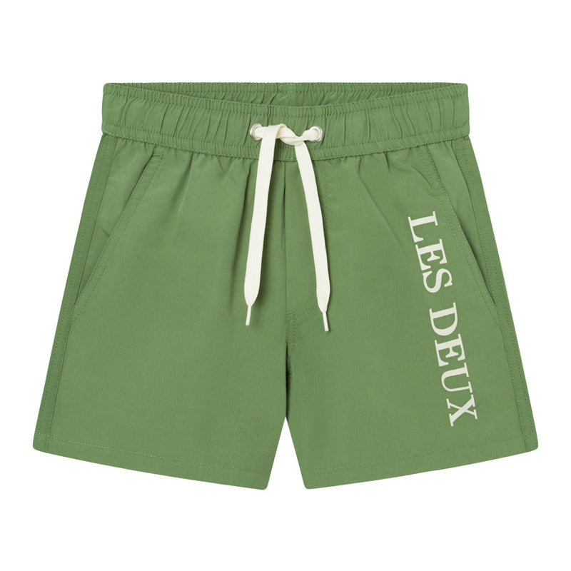 Les Deux Logo swim shorts Kids - Vineyard Green