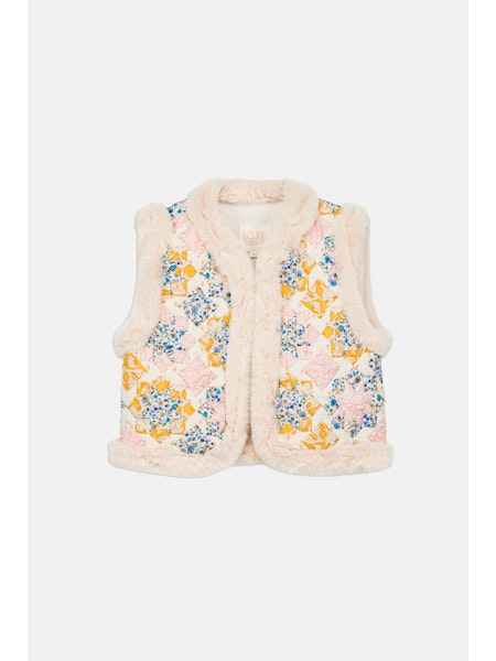 Louise misha librane vest - multico patch creme