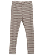 Serendipity Stripe Leggings - Chestnut/Offwhite-melange