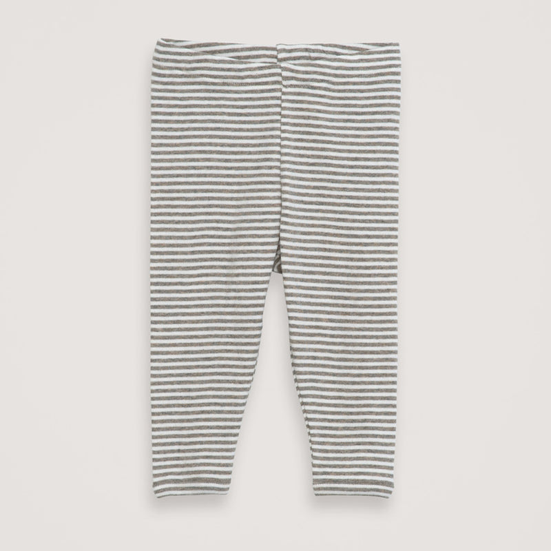 Serendipity stripe leggings - taupe