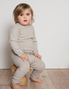 Serendipity stripe leggings - taupe