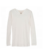 Serendipity Slim Tee - Offwhite Pointelle rib