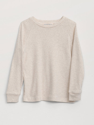 Serendipity raglan tee - shell melange