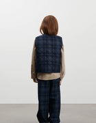 Skall Musling Murray Waistcoat - Dark Navy Check