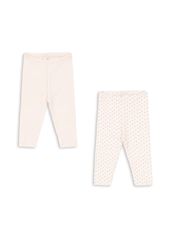 Fanga 2 pak bello leggings - Punto rosa