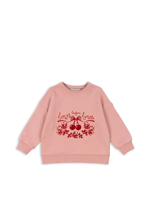 Konges sløjd loupy lou sweatshirt - bow rose