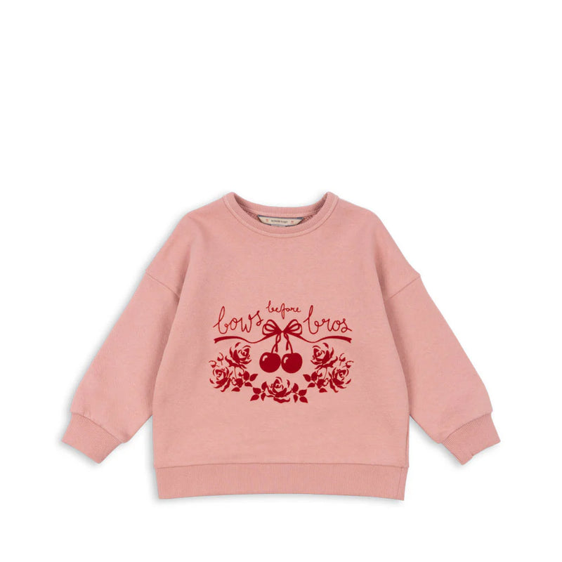 Konges sløjd loupy lou sweatshirt - bow rose