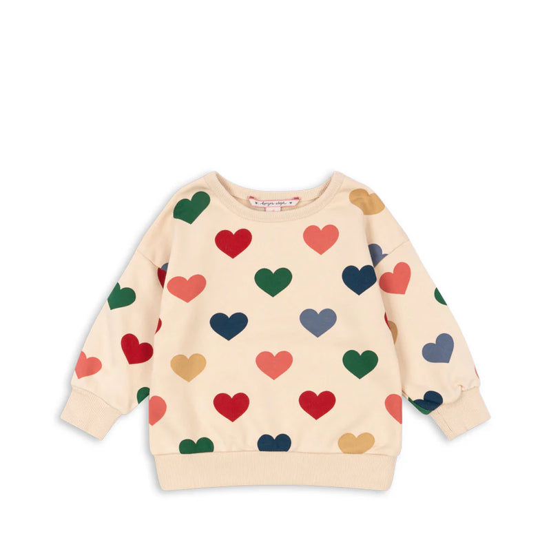 Konges sløjd lou sweatshirt - bon coeur colore