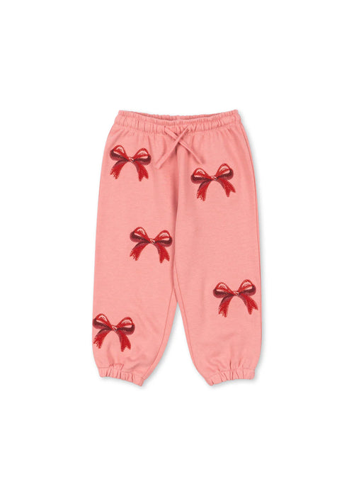 Konges sløjd lou bow joggingbukser - strawberry ice