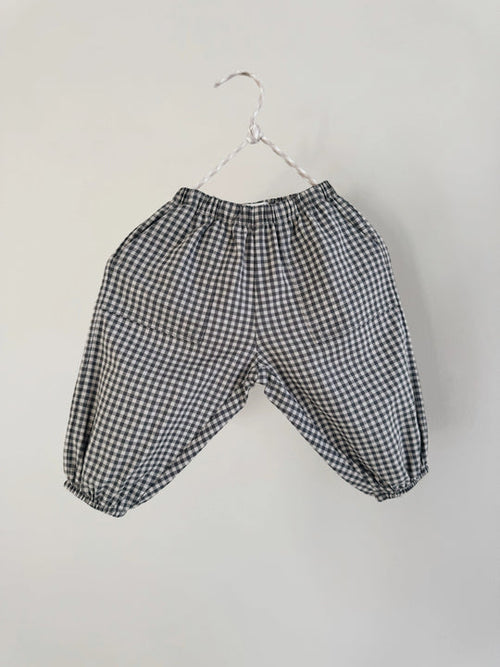 Lalaby Panda pants forest check