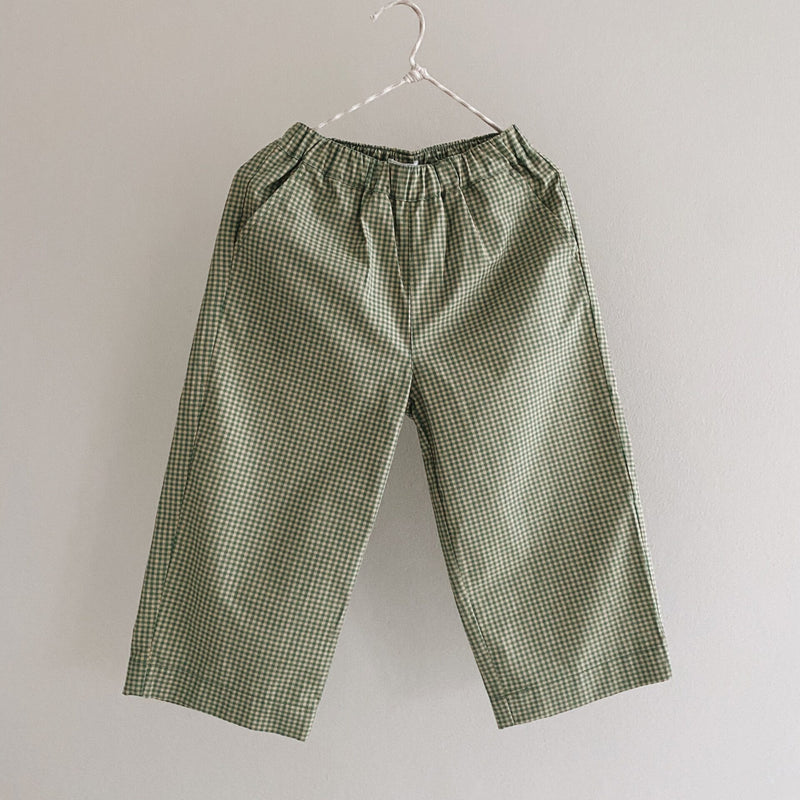 Lalaby Frankie pants - green check