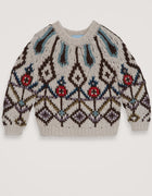 Serendipity alpaca jewel sweater - multi