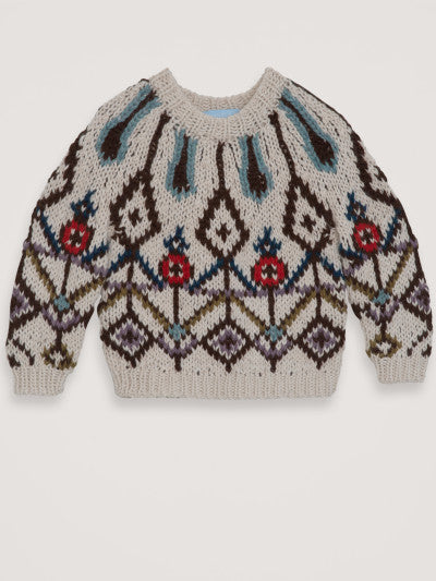 Serendipity alpaca jewel sweater - multi