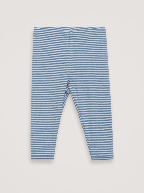 Serendipity baby leggings stripe - azur/ecru