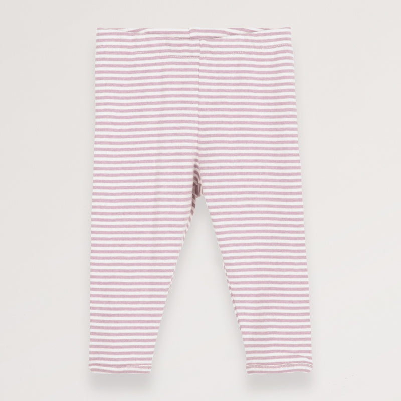 Serendipity stripe leggings - lilac/offwhite