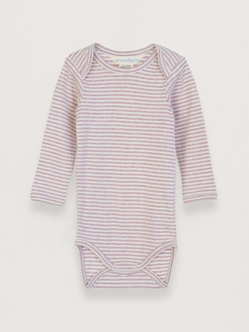 Serendipity stripe body - lilac/offwhite