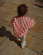 RHW X KS Bella jakke - peach blossom check