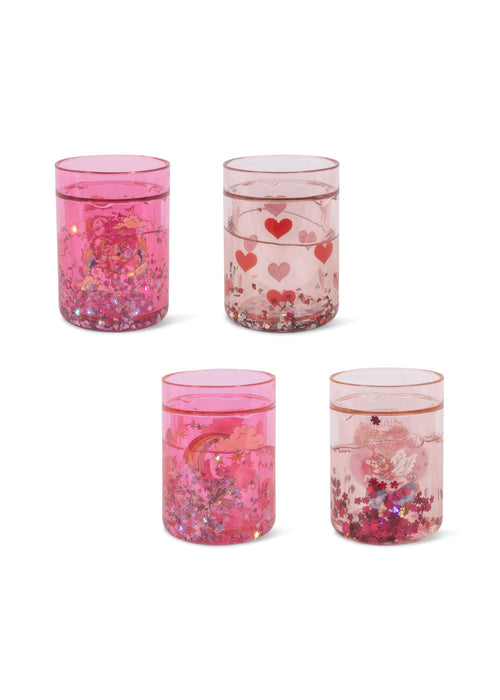 Konges sløjd 4-pak glitter kop - pink mix