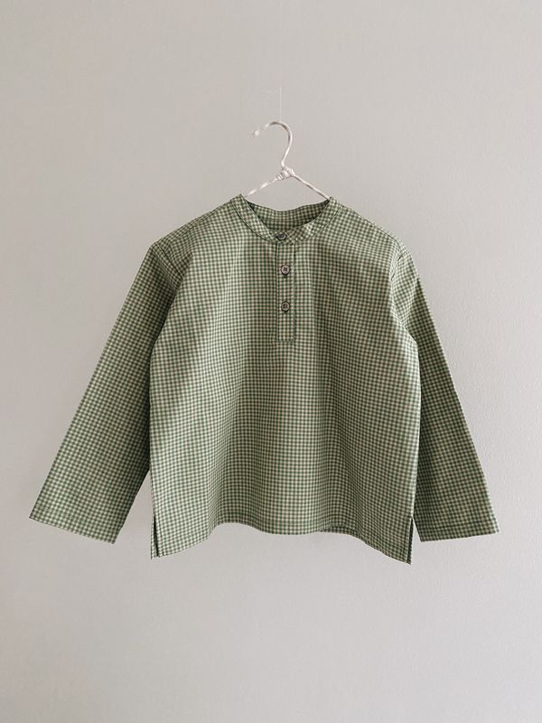 Lalaby Carlo shirt - green check