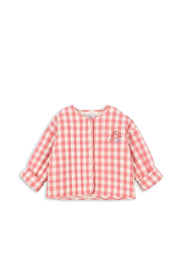 RHW X KS Bella jakke - peach blossom check
