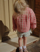 RHW X KS Bella jakke - peach blossom check