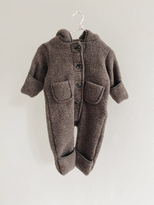 Lalaby teddy onesie - chocolate