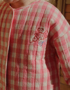 RHW X KS Bella jakke - peach blossom check